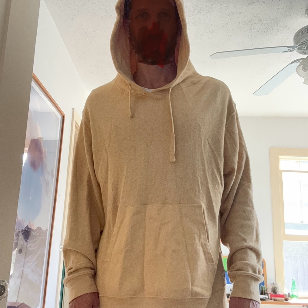 Men's Beige Hoodie